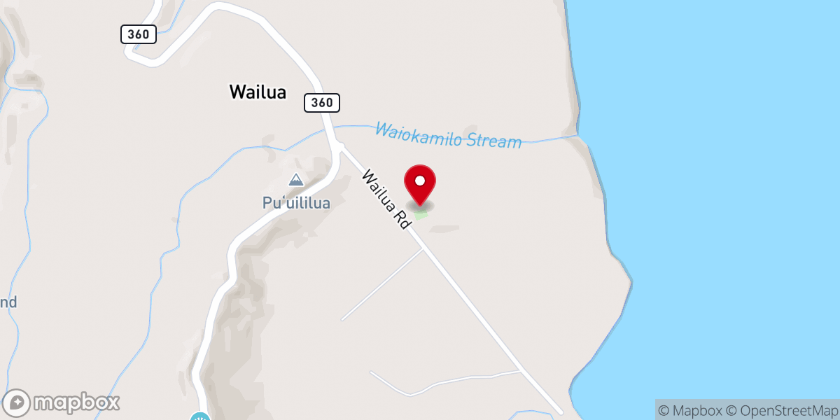 Map showing location of Coral Miracle Church