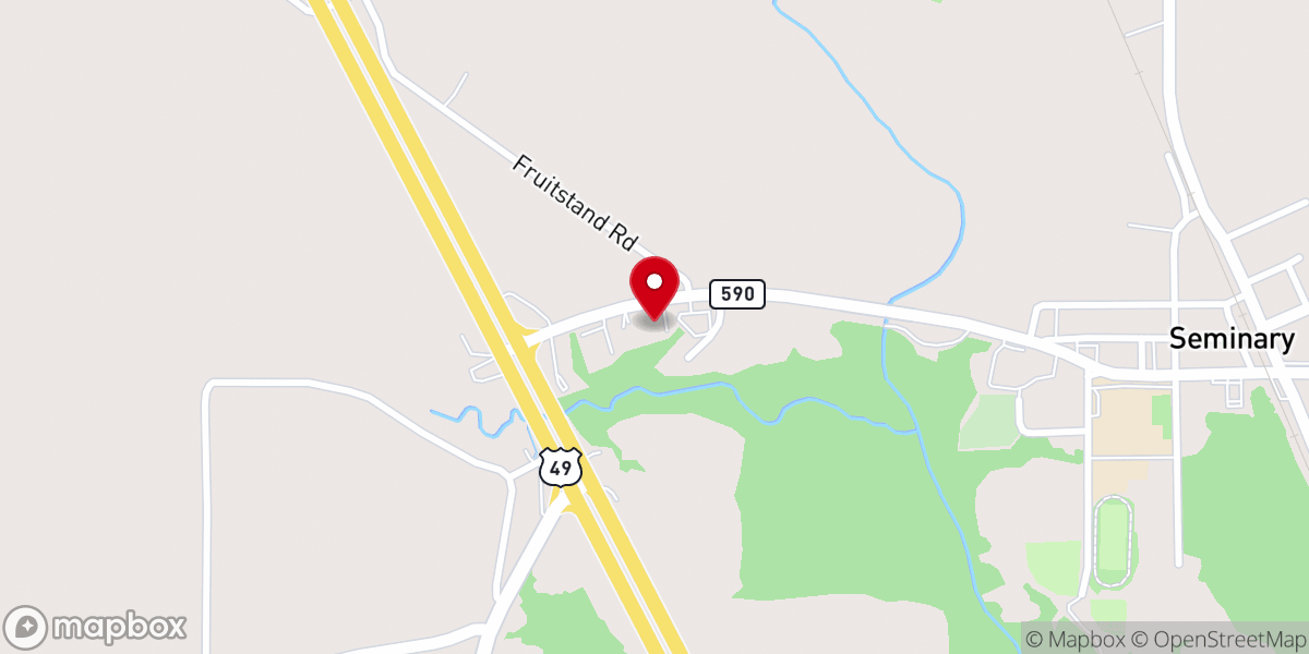 Map showing location of Grace Outreach Church