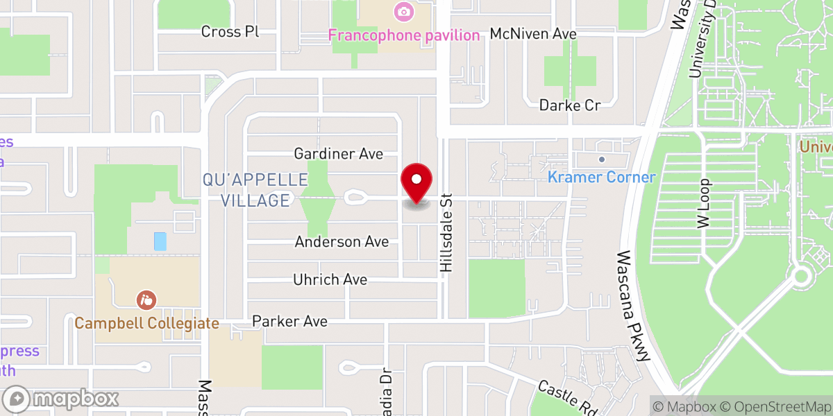 Map showing location of Hillsdale Baptist Church