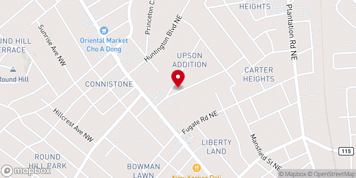 Map showing location of Wildhurst Presbyterian Church