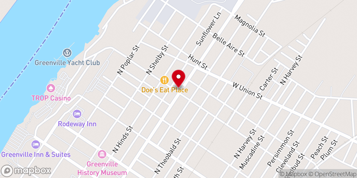Map showing location of Mt Horeb Church