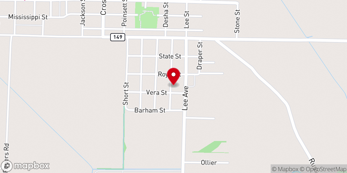 Map showing location of True Church of the House of Prayer to All Nations