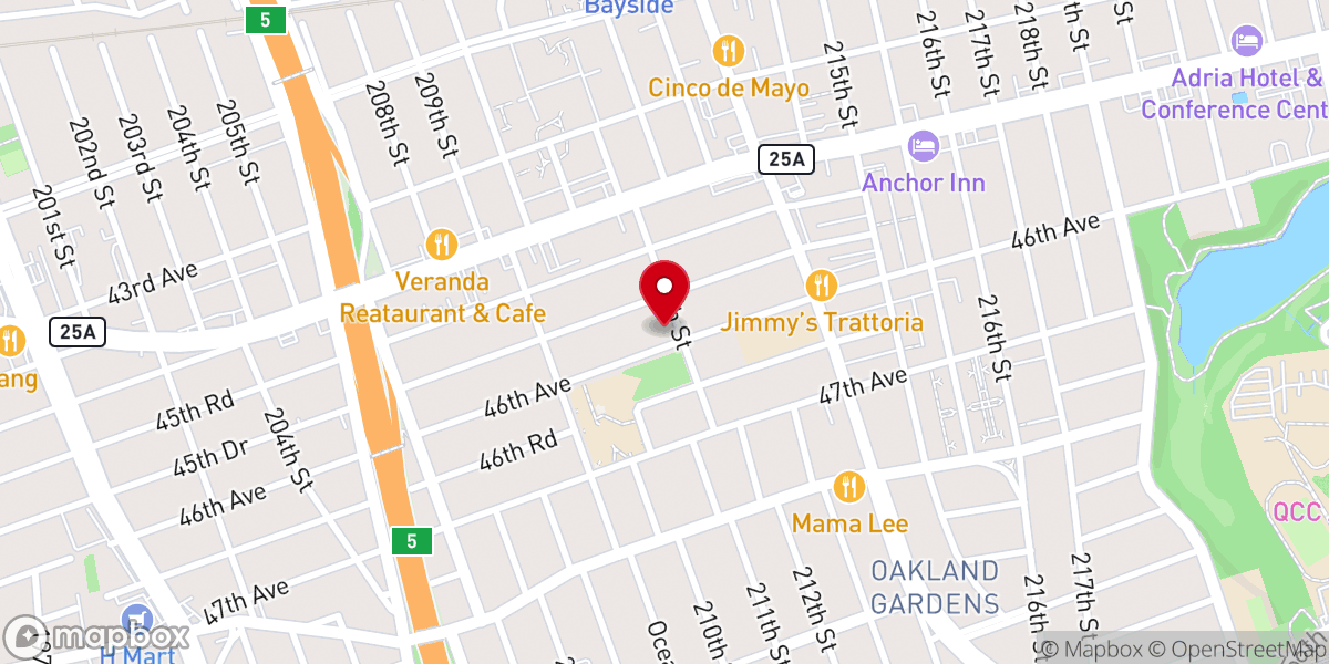 Map showing location of Korea National Prayer Breakfast of Greater New York Inc