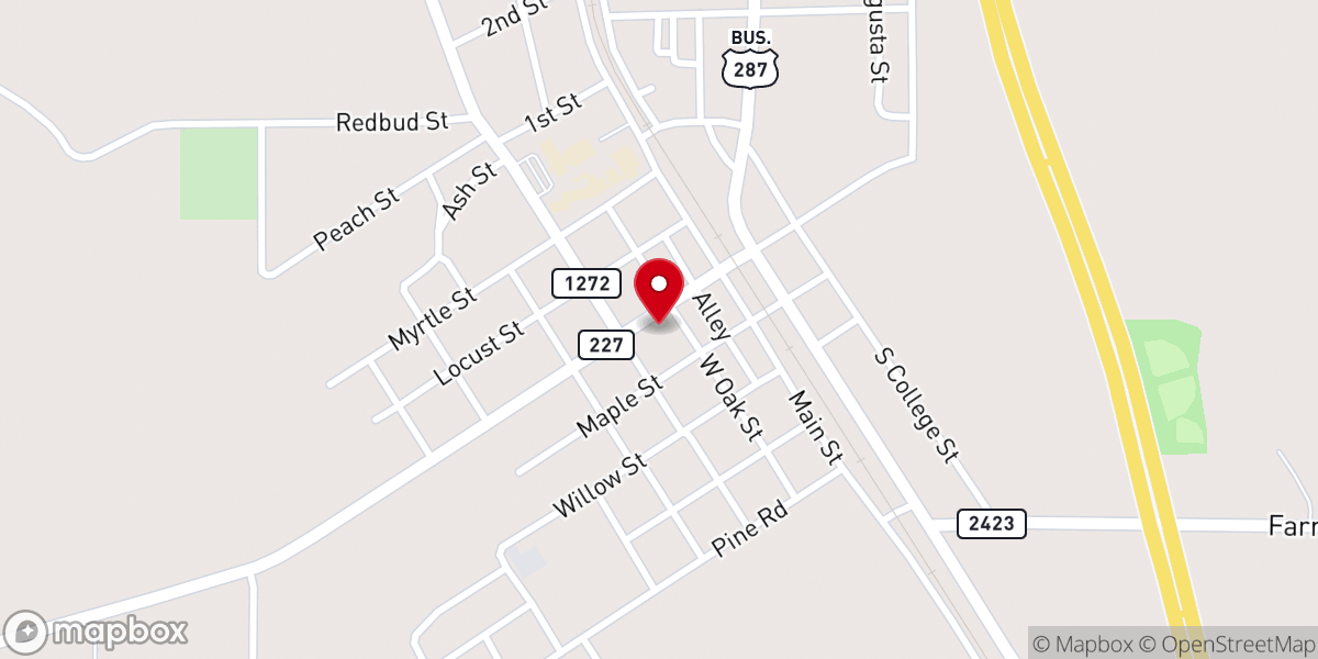 Map showing location of United States Postal Service