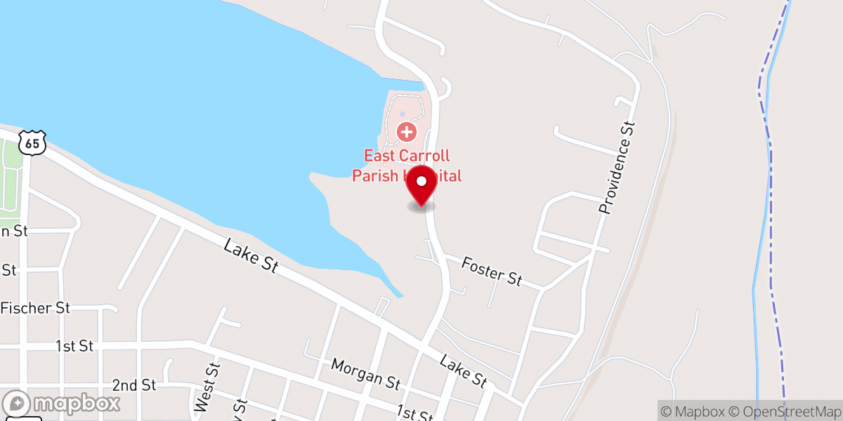 Map showing location of East Carroll Parish Section 8