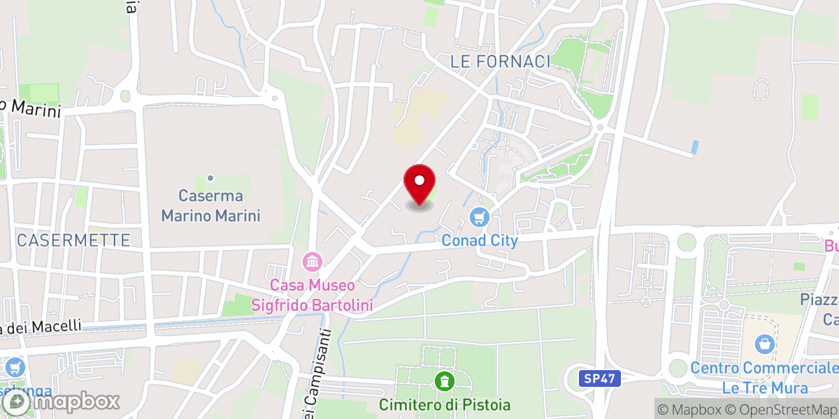 Map showing location of Circolo Parrocchia Immacolata