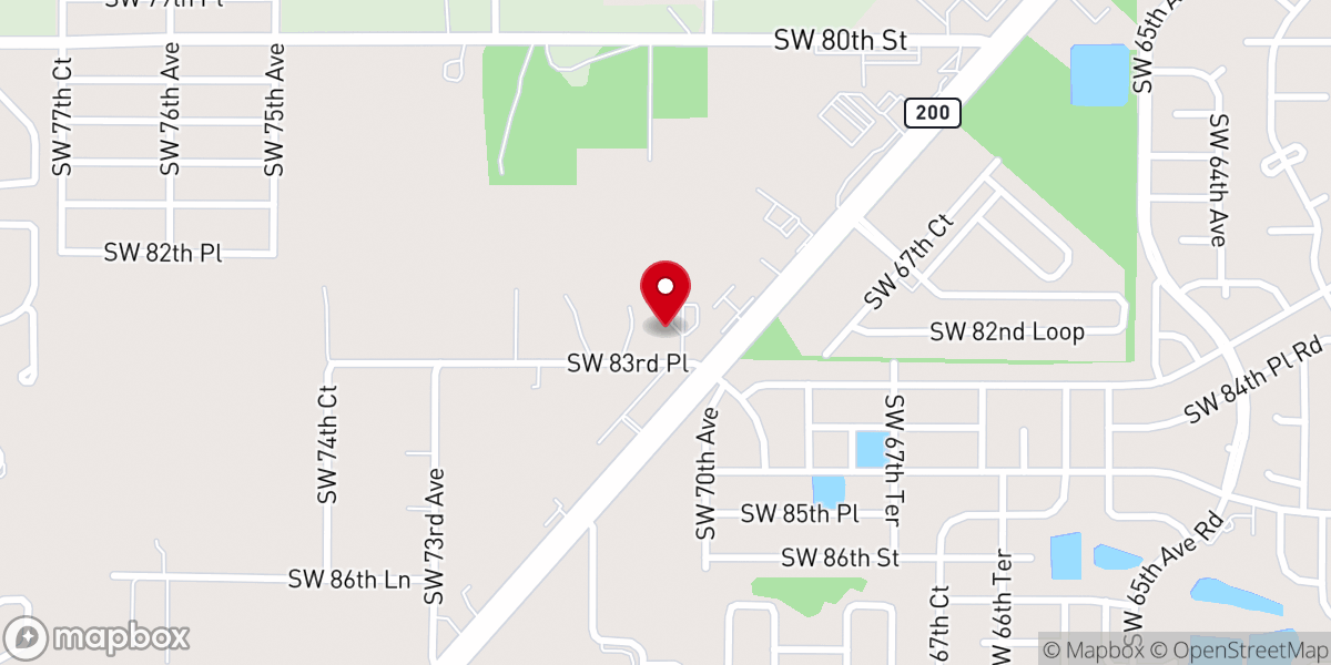 Map showing location of Joy Evangelical Lutheran Church Memorial Garden