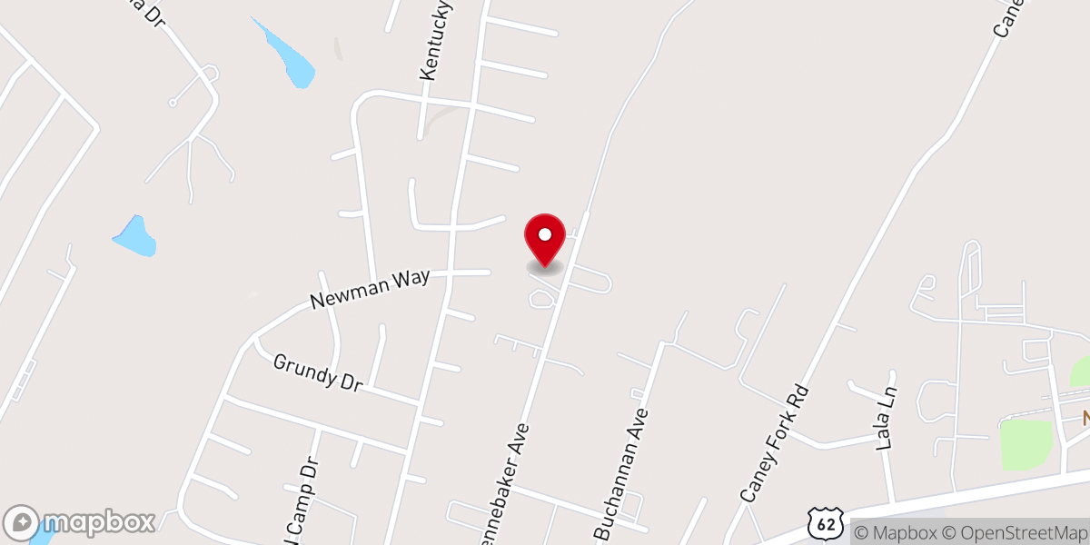 Map showing location of Bardstown Christian Fellowship