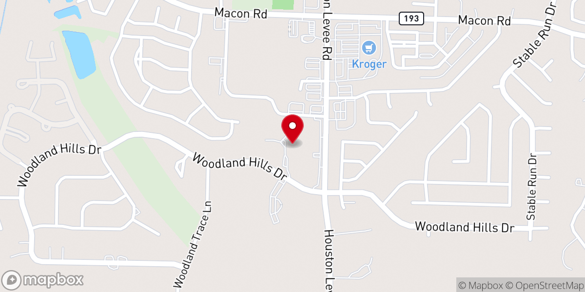 Map showing location of The New Olivet Worship Center