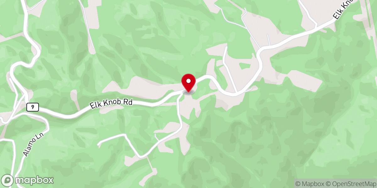 Map showing location of Keatley Springs Church