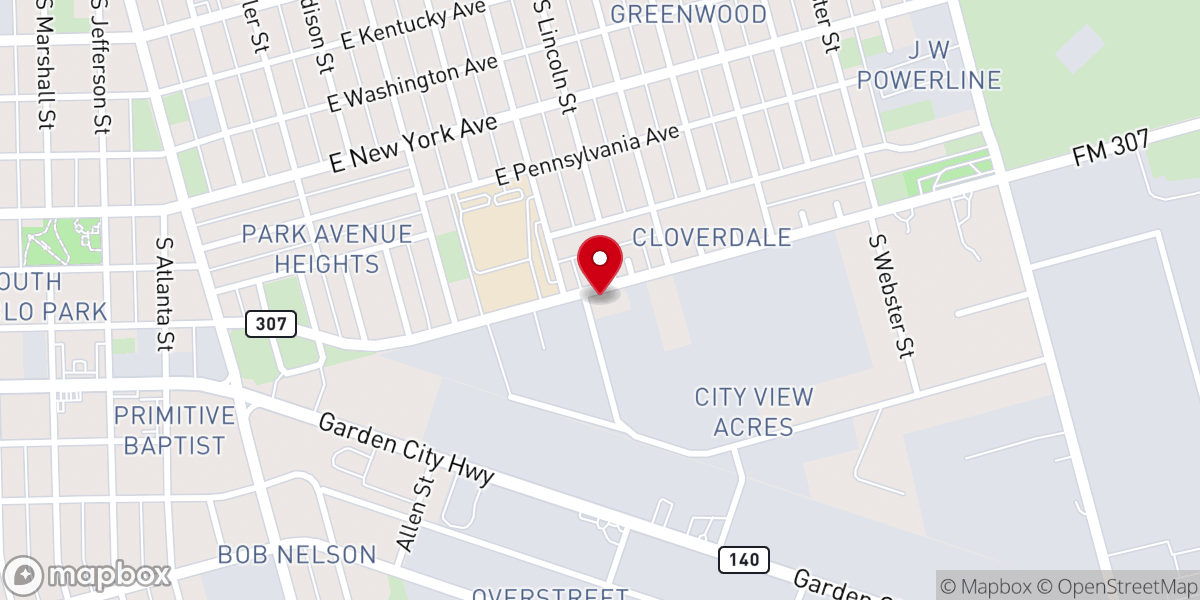 Map showing location of Greater Mount Zion Baptist Church