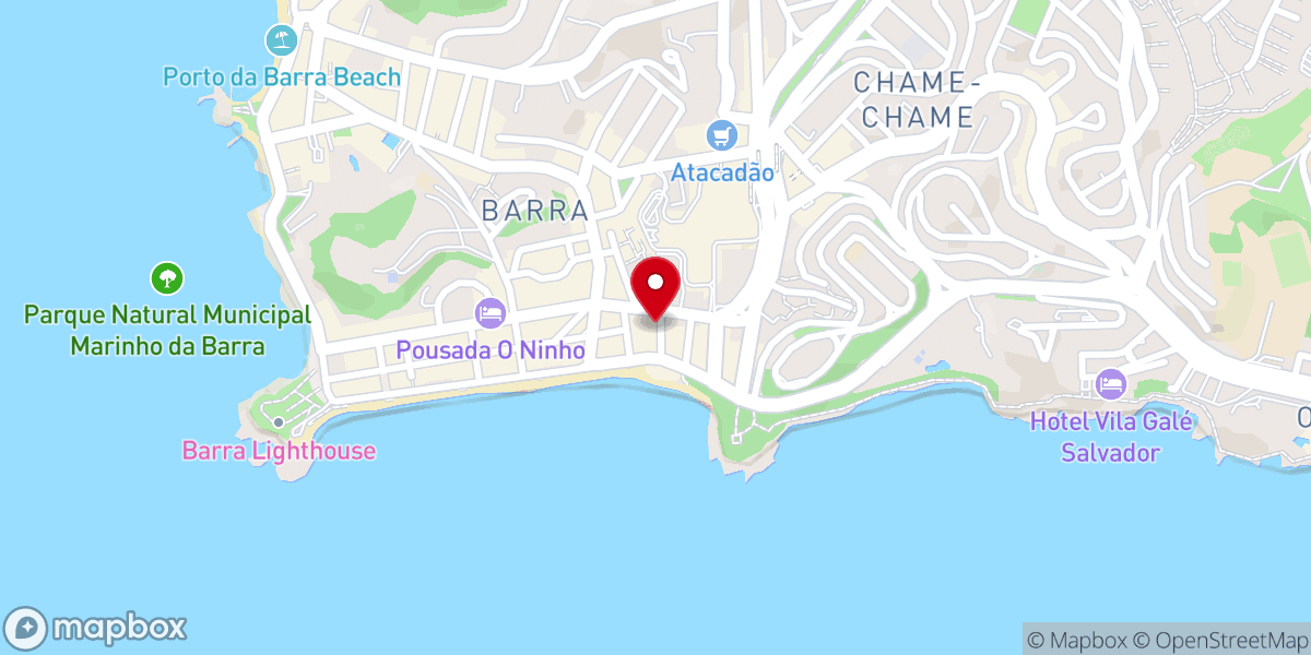 Map showing location of Igreja Evangélica Assembleia de Deus Família da Fé - Barra - Salvador
