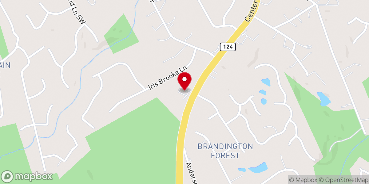 Map showing location of Discovery Pointe Church