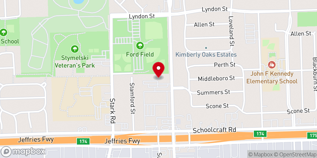 Map showing location of Christ Our Savior Lutheran Church - Food Distribution Center