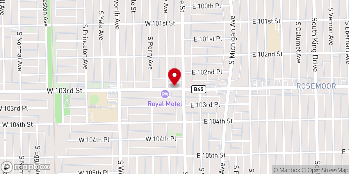Map showing location of New Third Heaven Missionary Baptist Church
