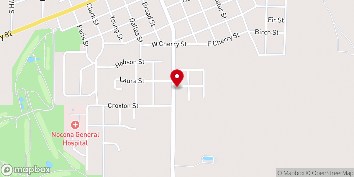Map showing location of Nueva Vida Spanish Mission