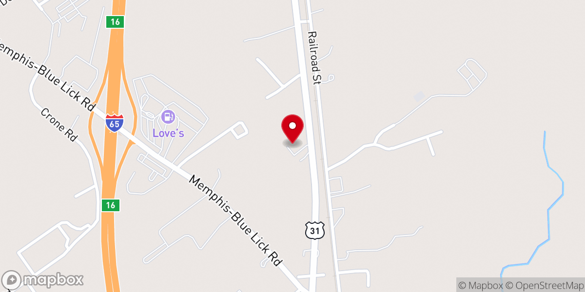 Map showing location of Graceland Church Memphis