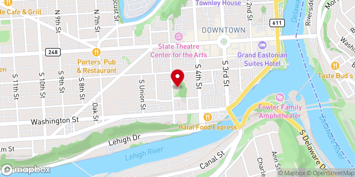 Map showing location of Our Lady of Mercy Catholic Church