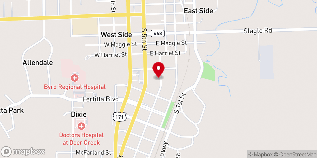 Map showing location of Agape Evangelistic Ministeries