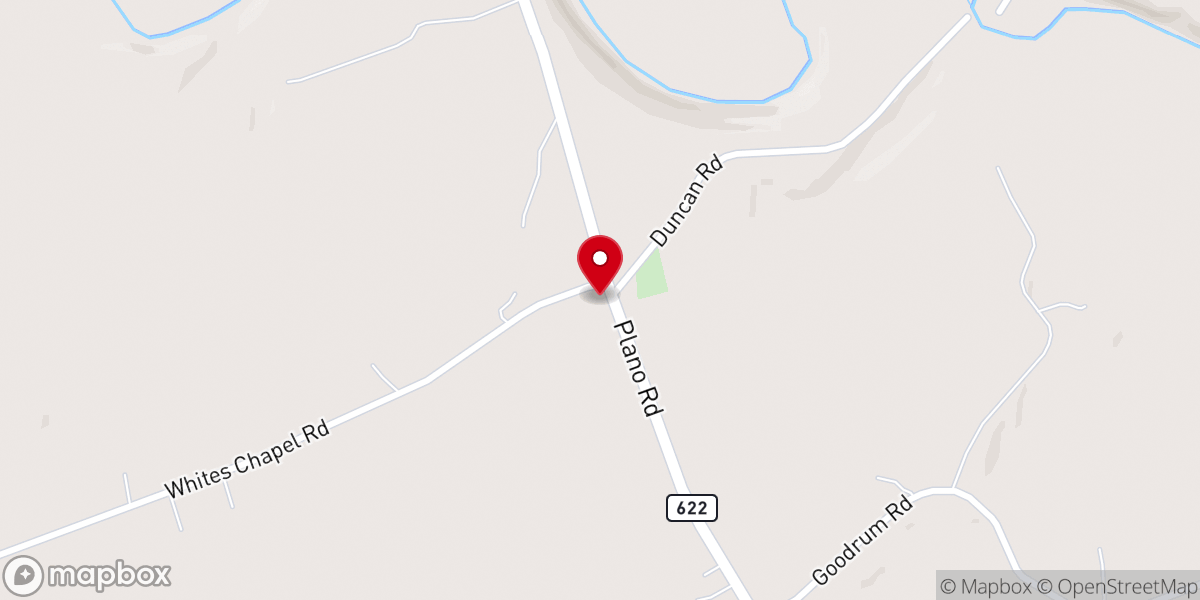 Map showing location of Whites Chapel