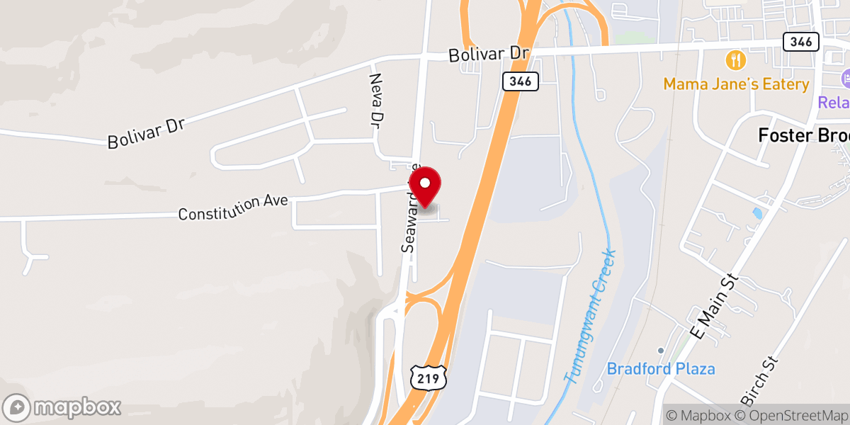 Map showing location of Emanuel Lutheran Church