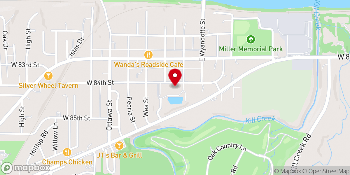 Map showing location of De Soto City Hall