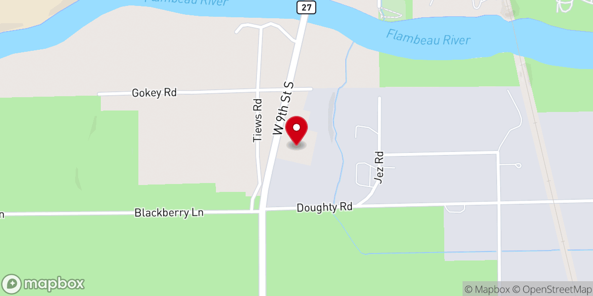 Map showing location of Our Redeemer Evangelical Lutheran