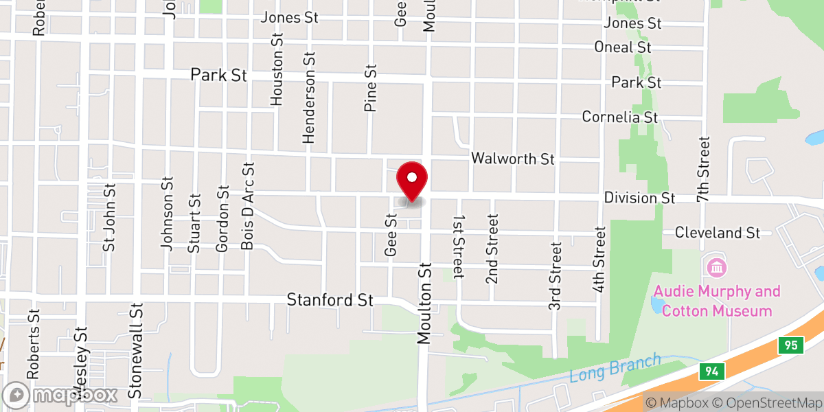 Map showing location of Faith Outreach