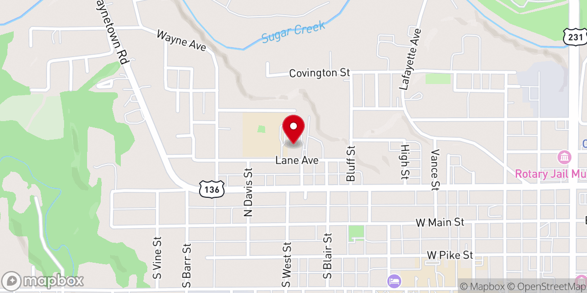 Map showing location of The Lane House