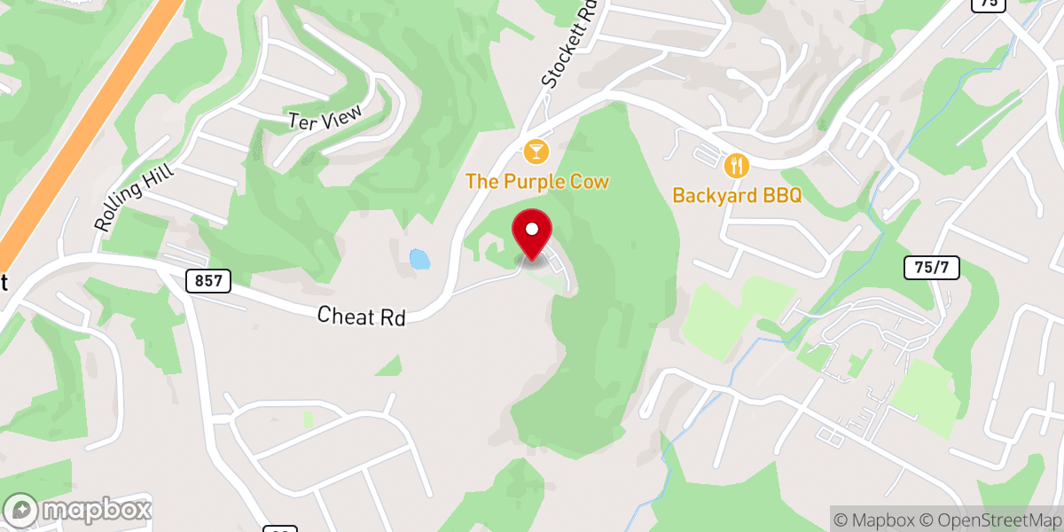 Map showing location of Avery United Methodist Church