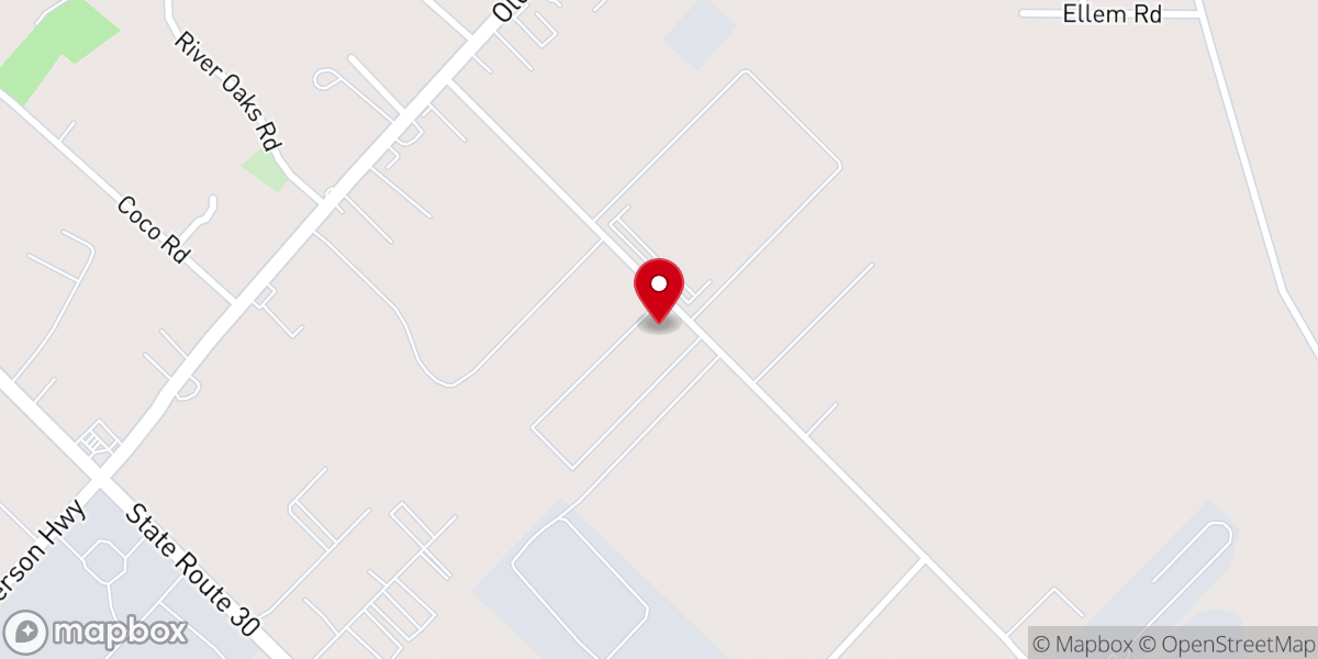 Map showing location of RaceTrac Louisiana Distribution Center