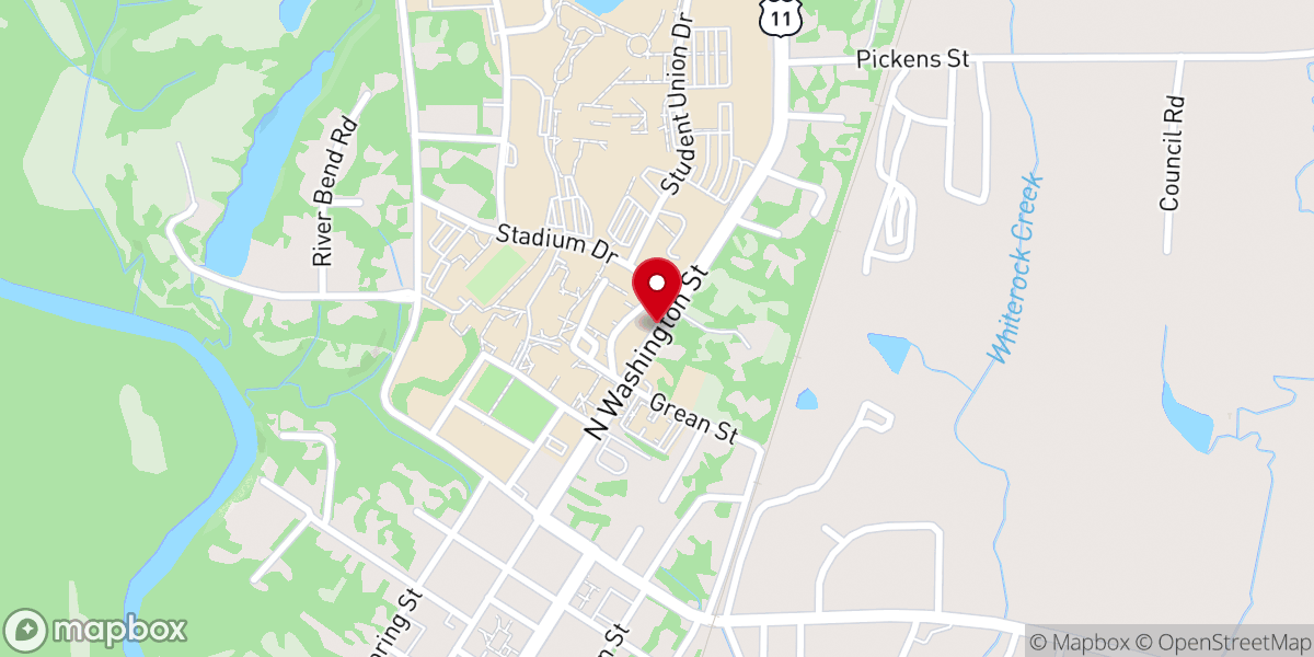 Map showing location of Morning Star Second Baptist Church