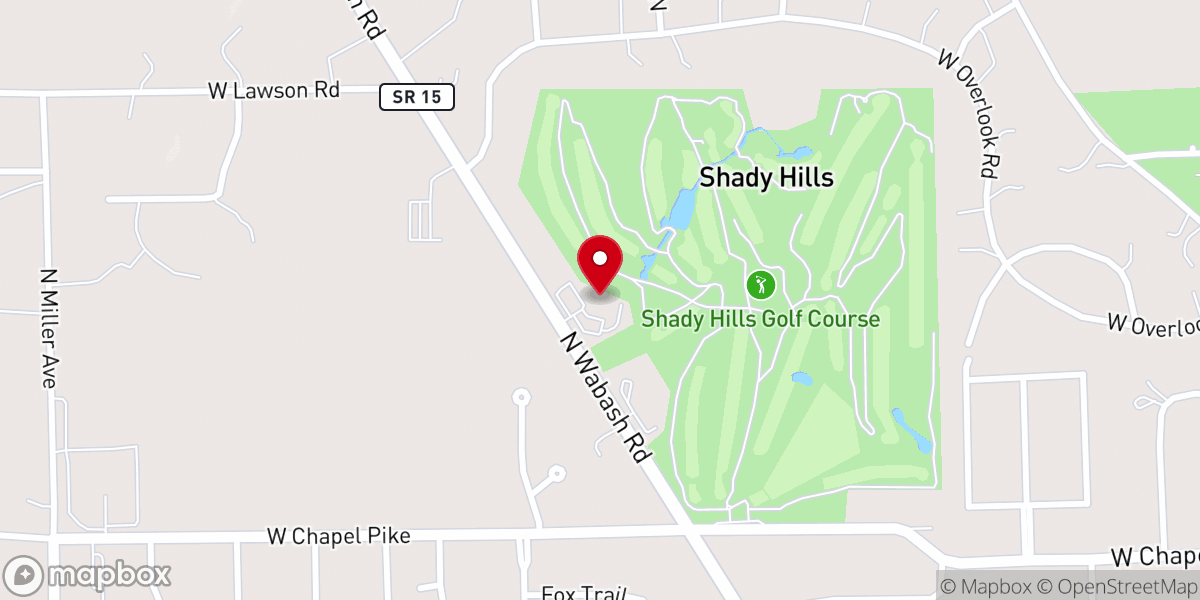 Map showing location of First Christian Church