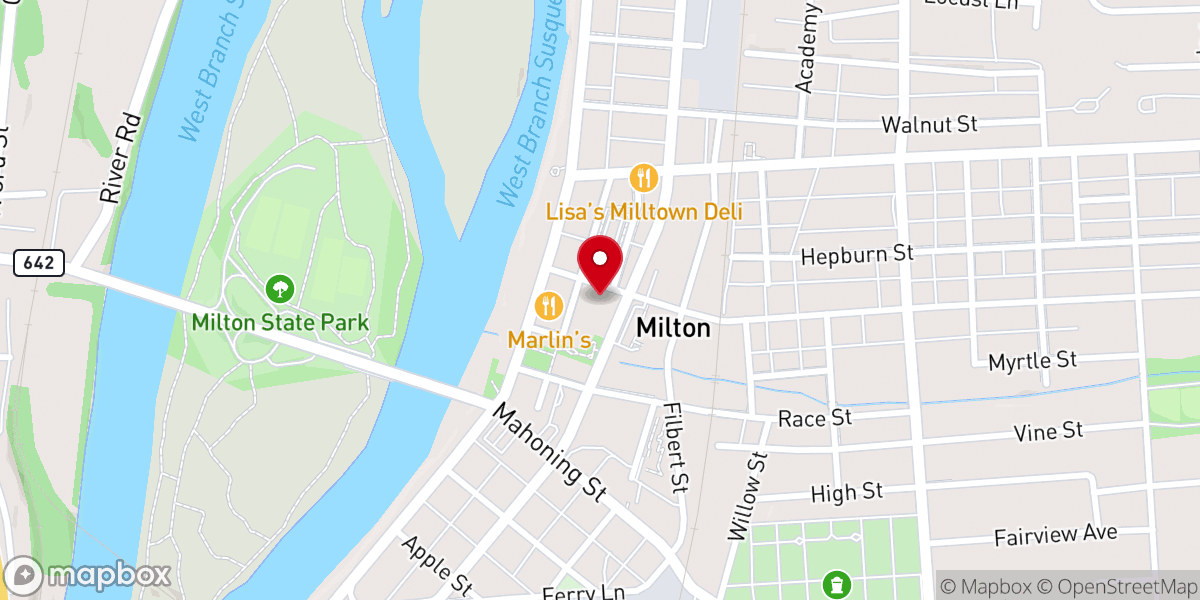 Map showing location of The Salvation Army of Milton