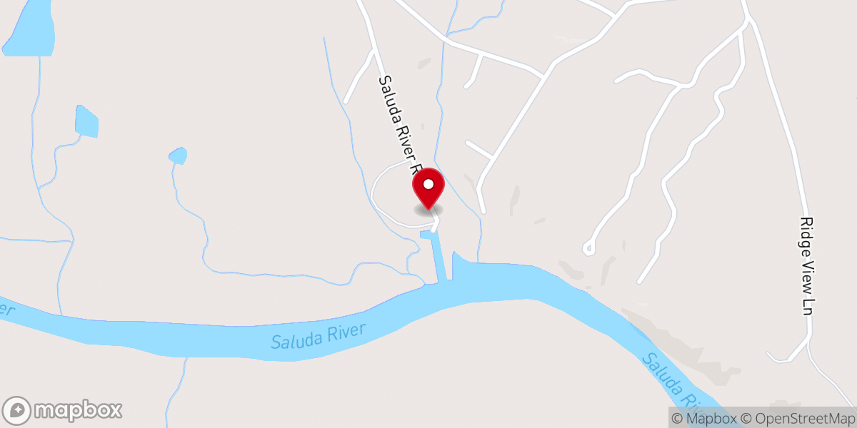 Map showing location of Saluda River Resort