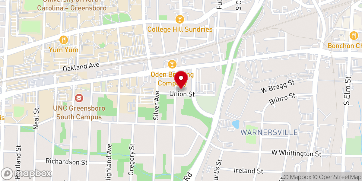 Map showing location of Words of Faith Christian Center