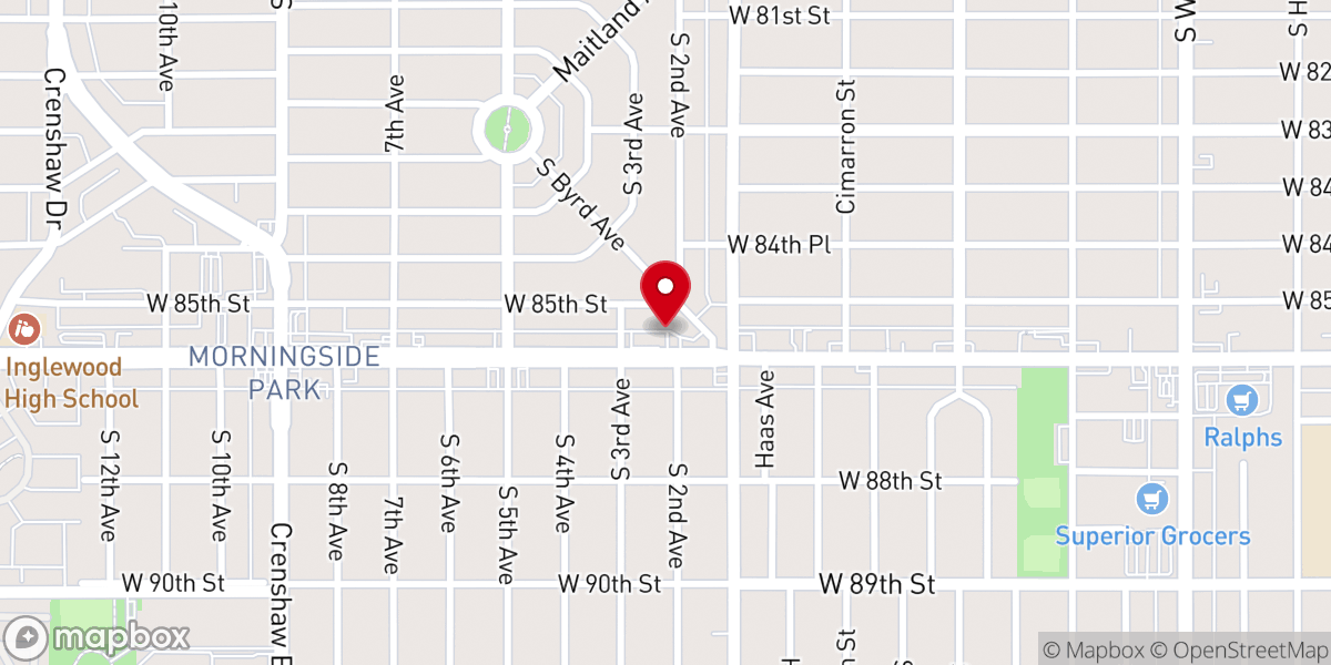 Map showing location of Holy Annunciation Coptic Orthodox Church