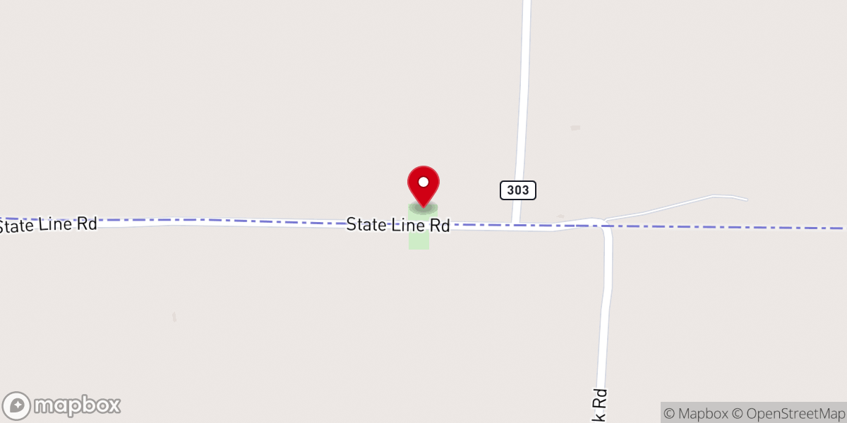 Map showing location of Knob Creek Church of Christ