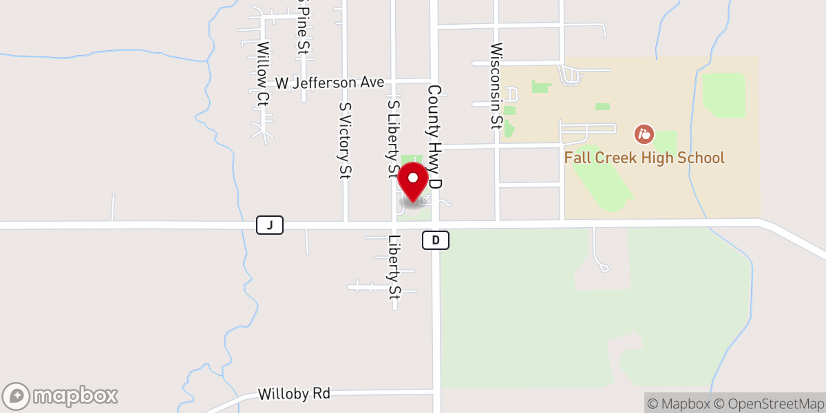 Map showing location of St Paul's Lutheran Church