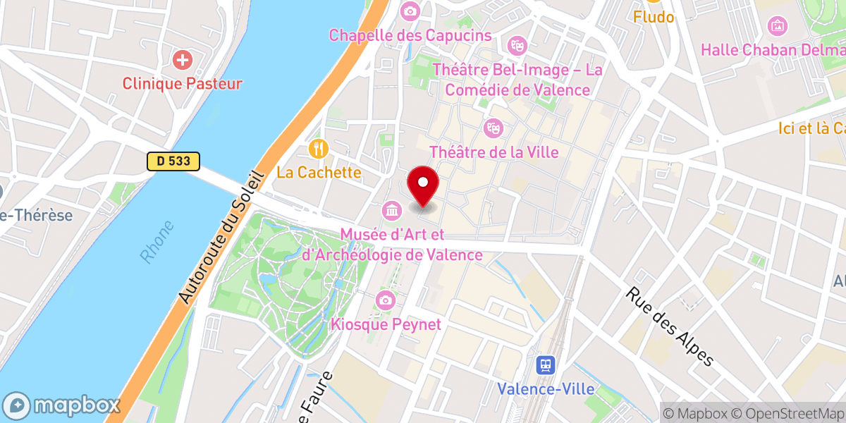 Map showing location of Maison des Ormeaux