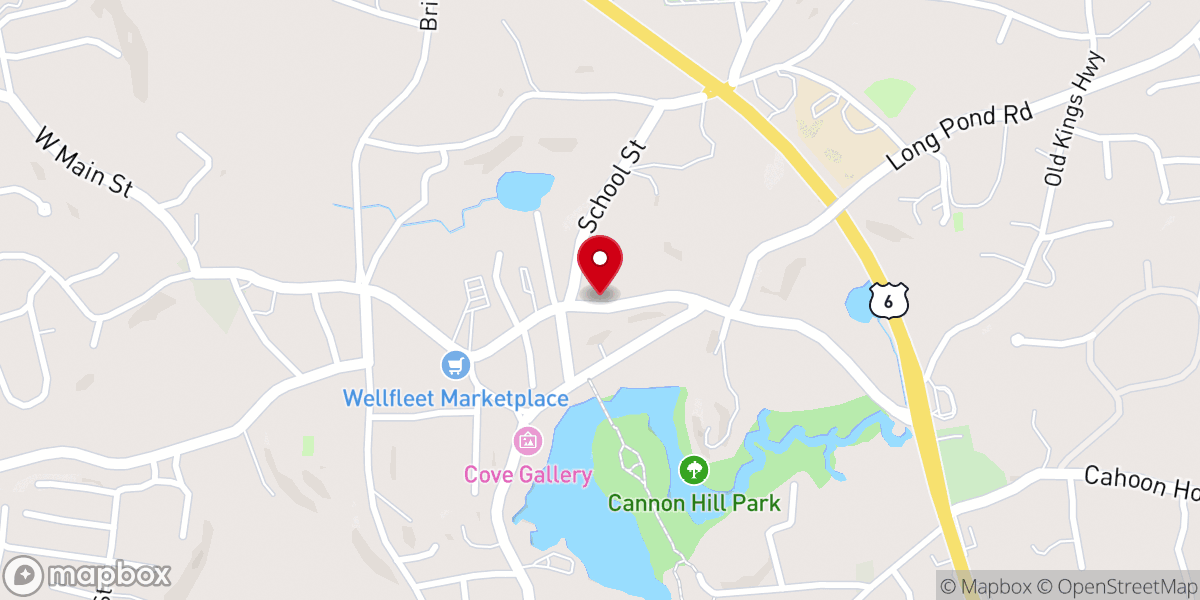 Map showing location of Town Clock