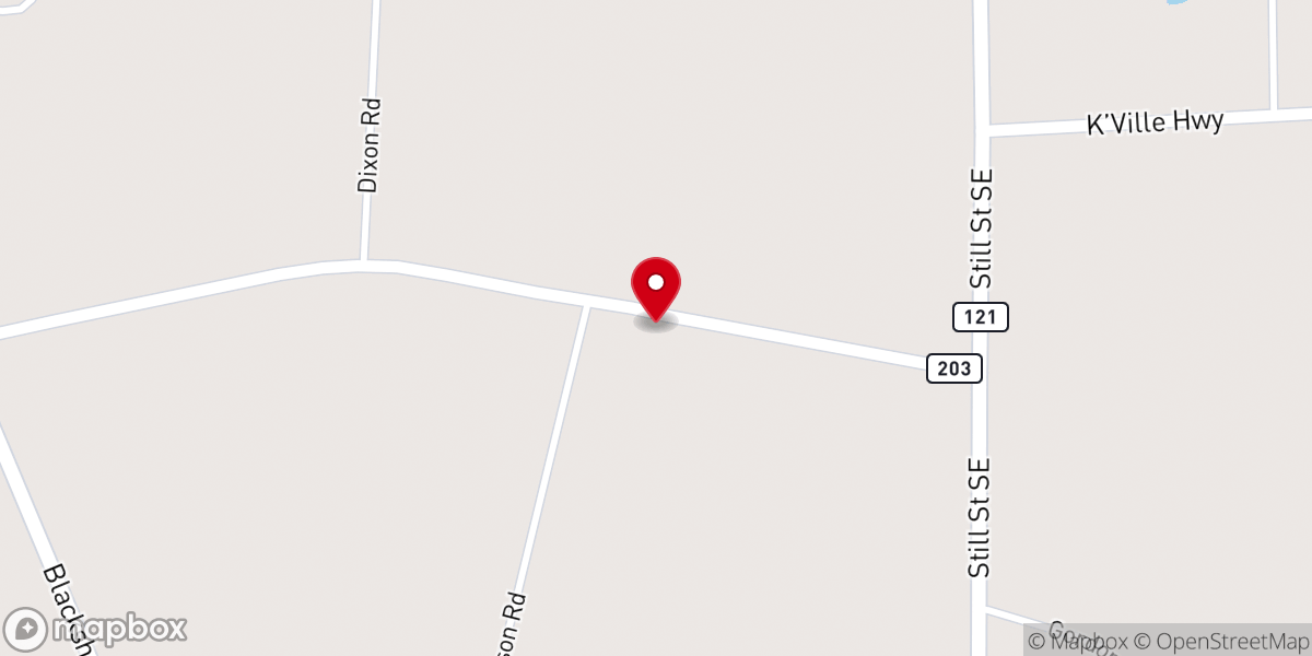 Map showing location of Morris Chapel