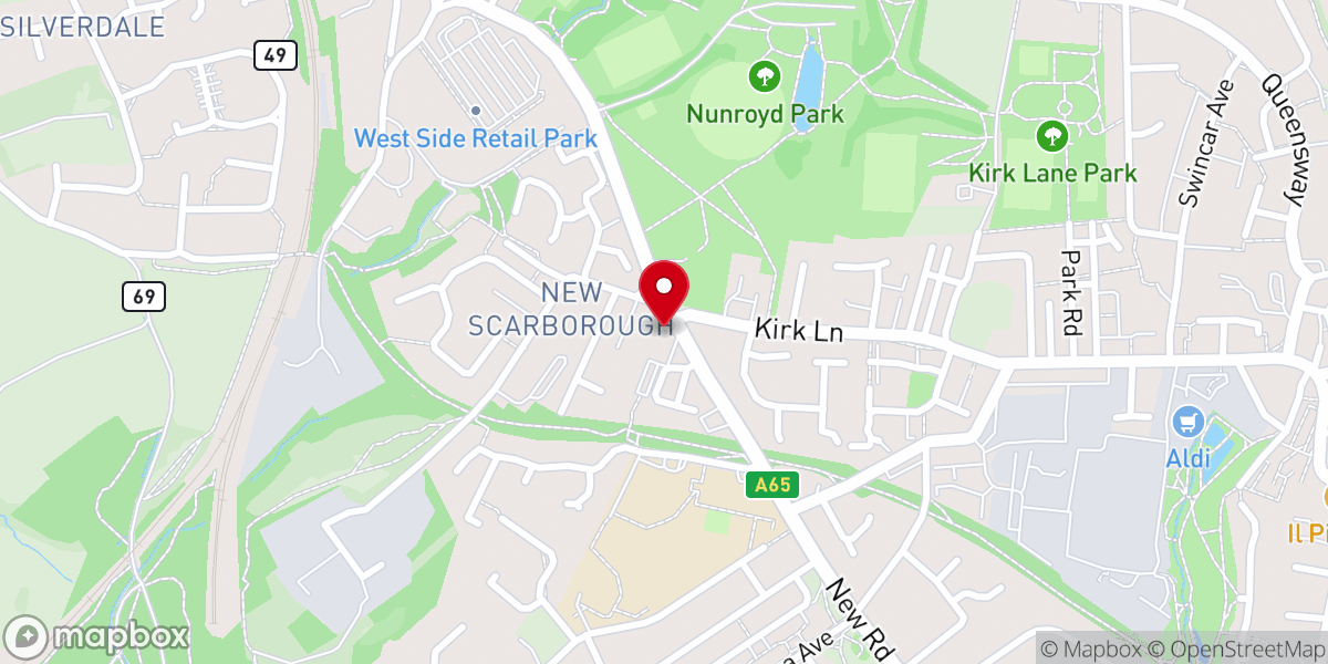 Map showing location of SS Peter & Paul Catholic Church