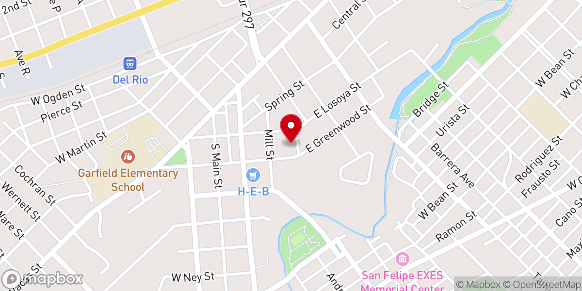 Map showing location of Sacred Heart Church