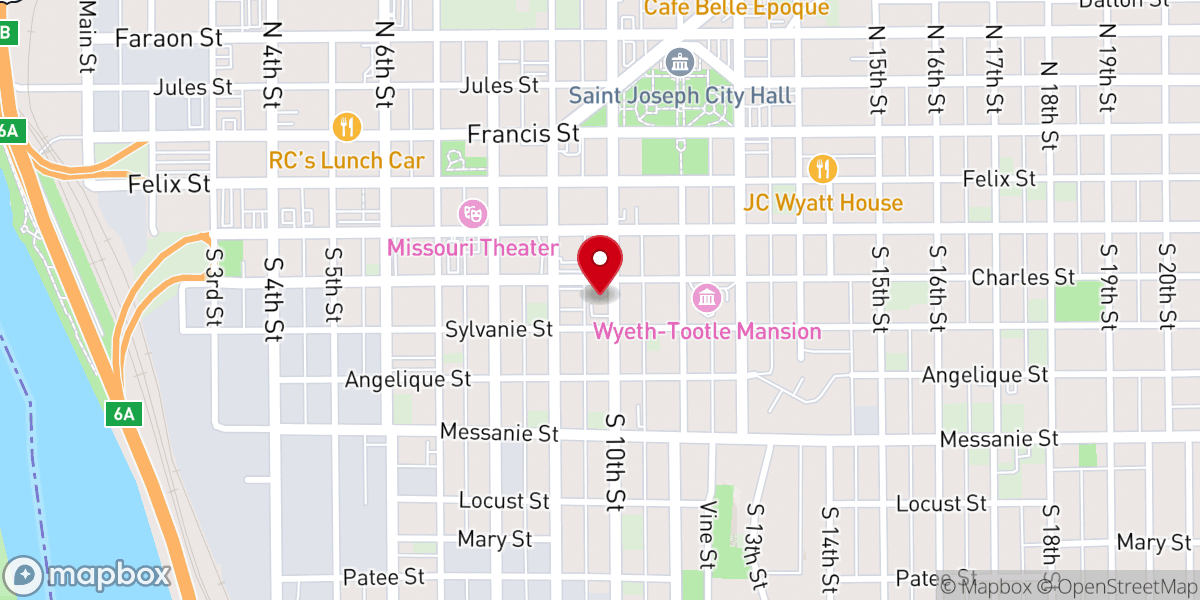 Map showing location of Fresh Fire Church Inc