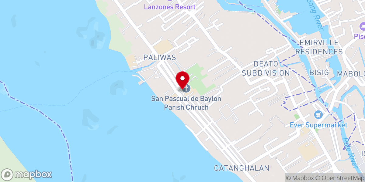 Map showing location of National Shrine of Our Lady of the Immaculate Concepcion of Salambao - Obando Church (Diocese of Malolos)