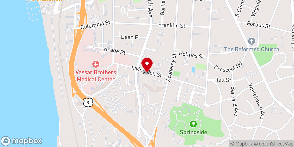 Map showing location of Russian Orthodox St. Nicholas Church