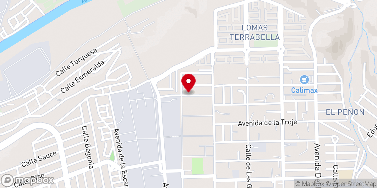 Map showing location of Parroquia San Benito Abad