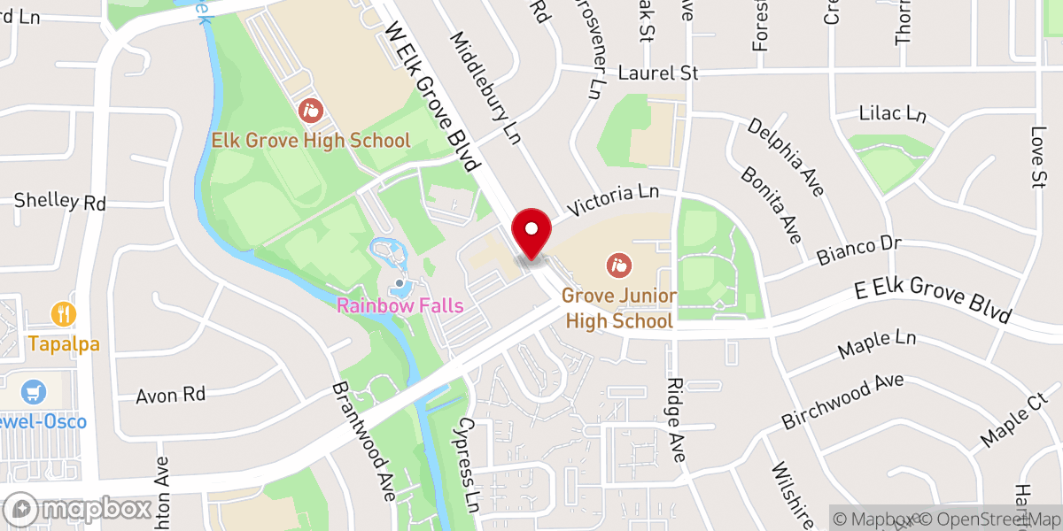 Map showing location of Sam Foundation