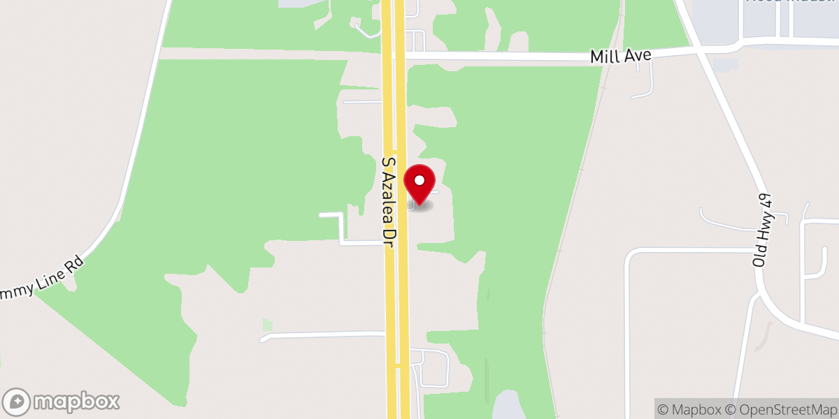 Map showing location of Word Alive Revival Center